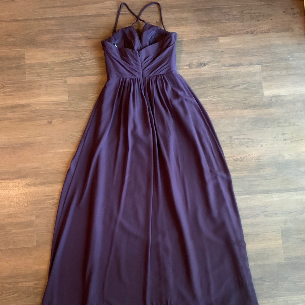 Bill Levkoff style 1405 plum evening dress - Picture 5 of 9